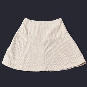 Cisa Cream textured skirt #miniskirt